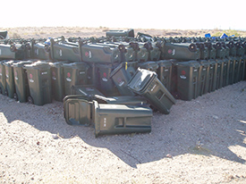 end-of-service trash bins in Tucson